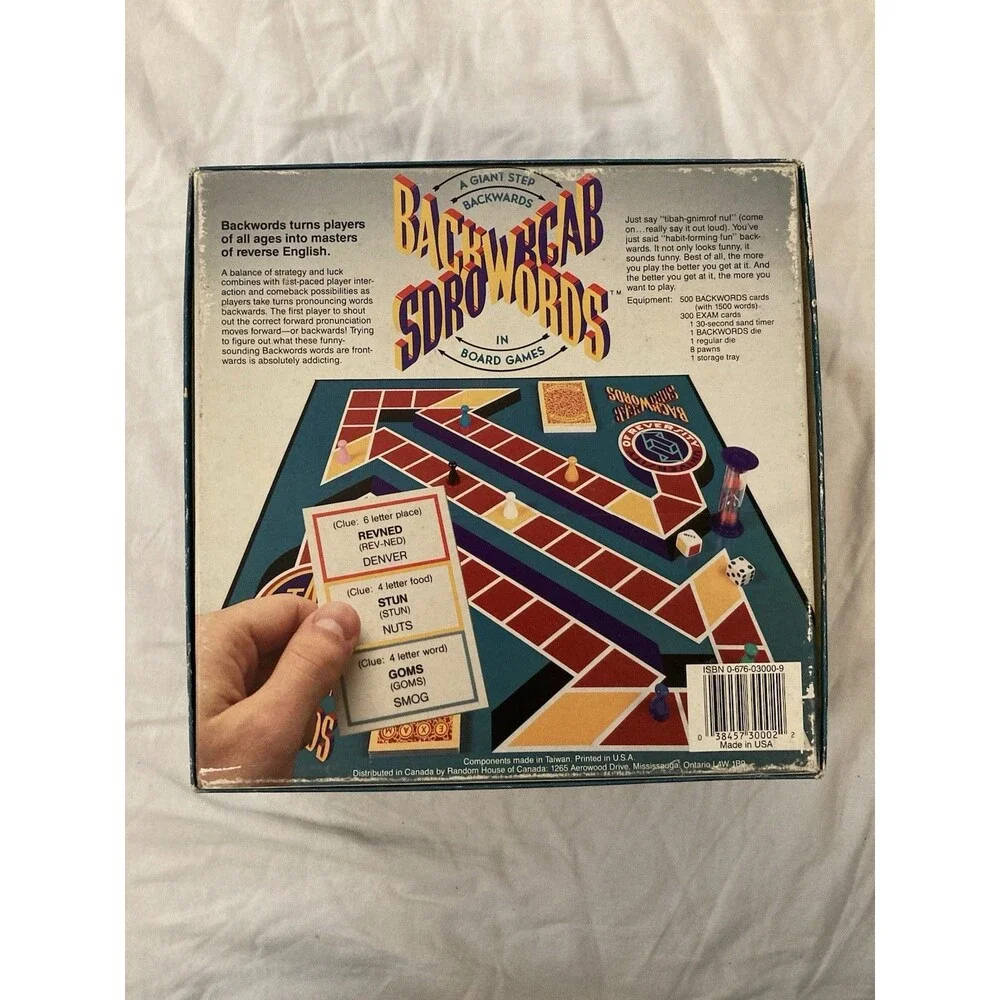 Backwords Sdrowkcab Board Game | 3-8 Players | Ages 10+